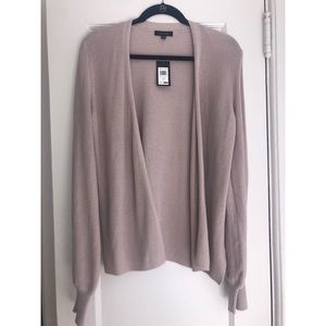 Verve Ami Pale Pearl Open Cardigan Sweater